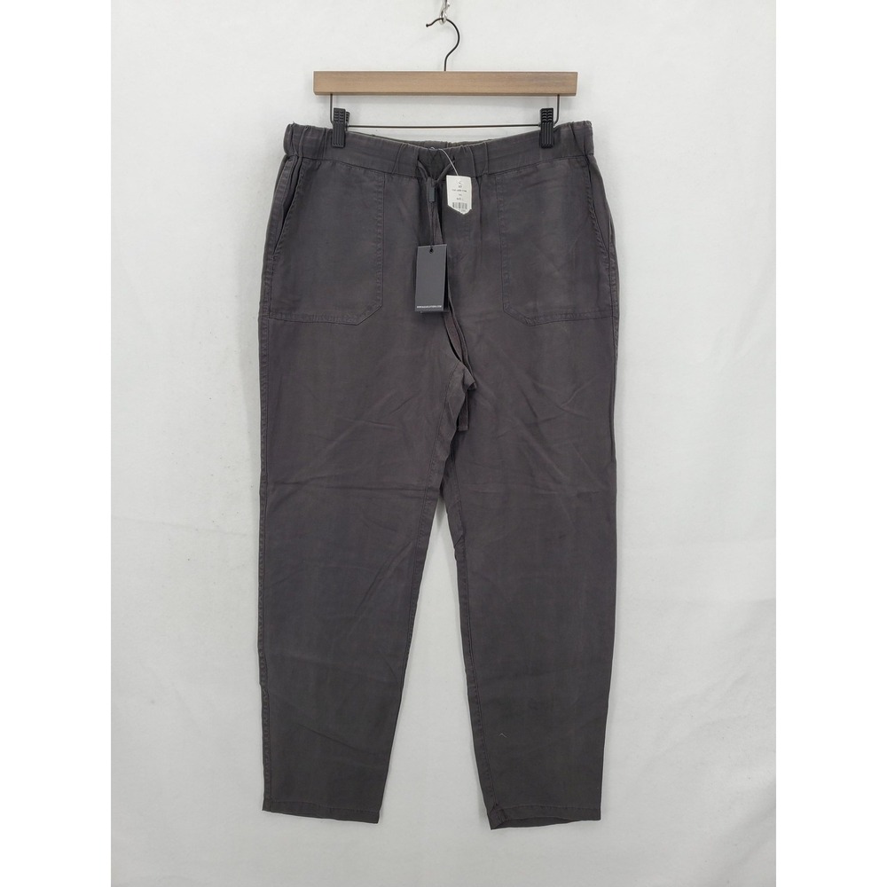 Rails Pants Mens Large Coal Gray Graham Tencel Linen Drawstring Jogger Pockets